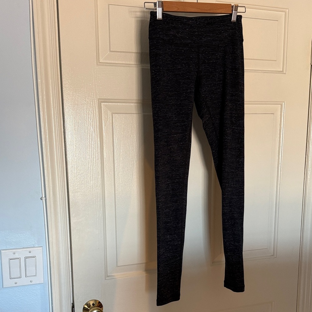 Heathered Black High-Waist Leggings